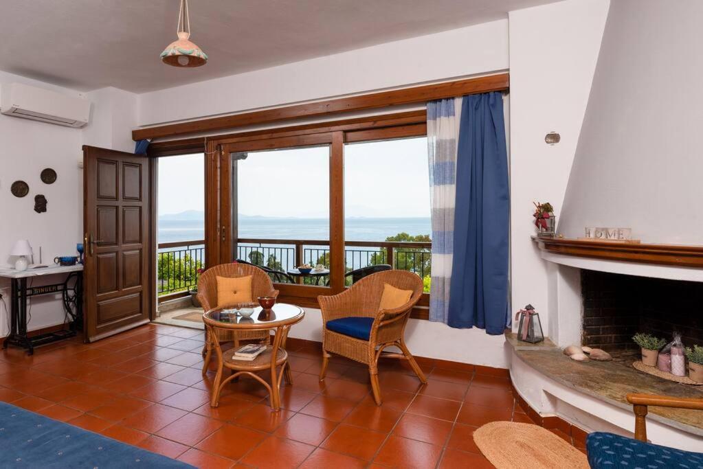 Seaside House With View Over Pagasitikos Áfissos Ngoại thất bức ảnh